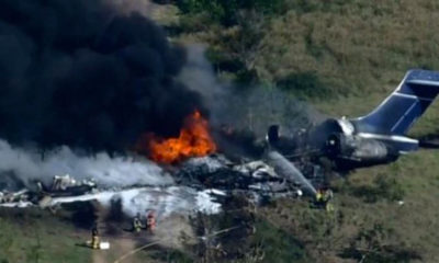 Se estrella avión en las afueras de Houston y todos los pasajeros sobrevivieron